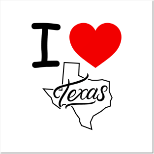 I HEART TEXAS Posters and Art